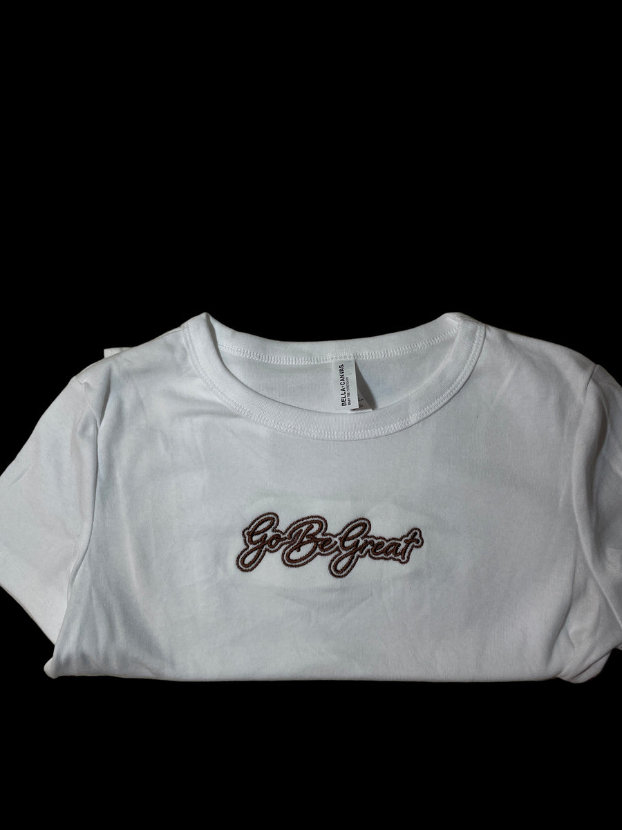 R4I CropTee- Whitew/Brown