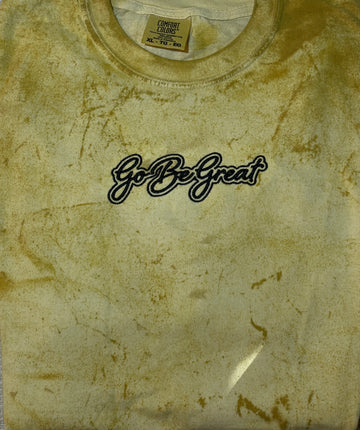 R4I HeavyWt Marble T-shirt - Yelloww/Black