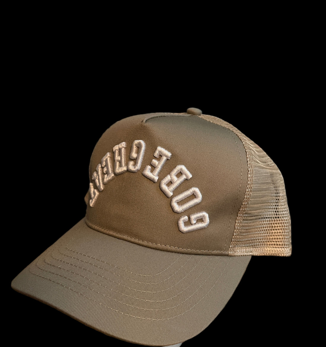 R4I Hat-Khakiw/White