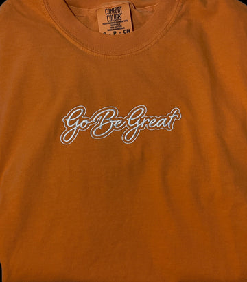 R4I HeavyWt T-shirt - Orangew/White